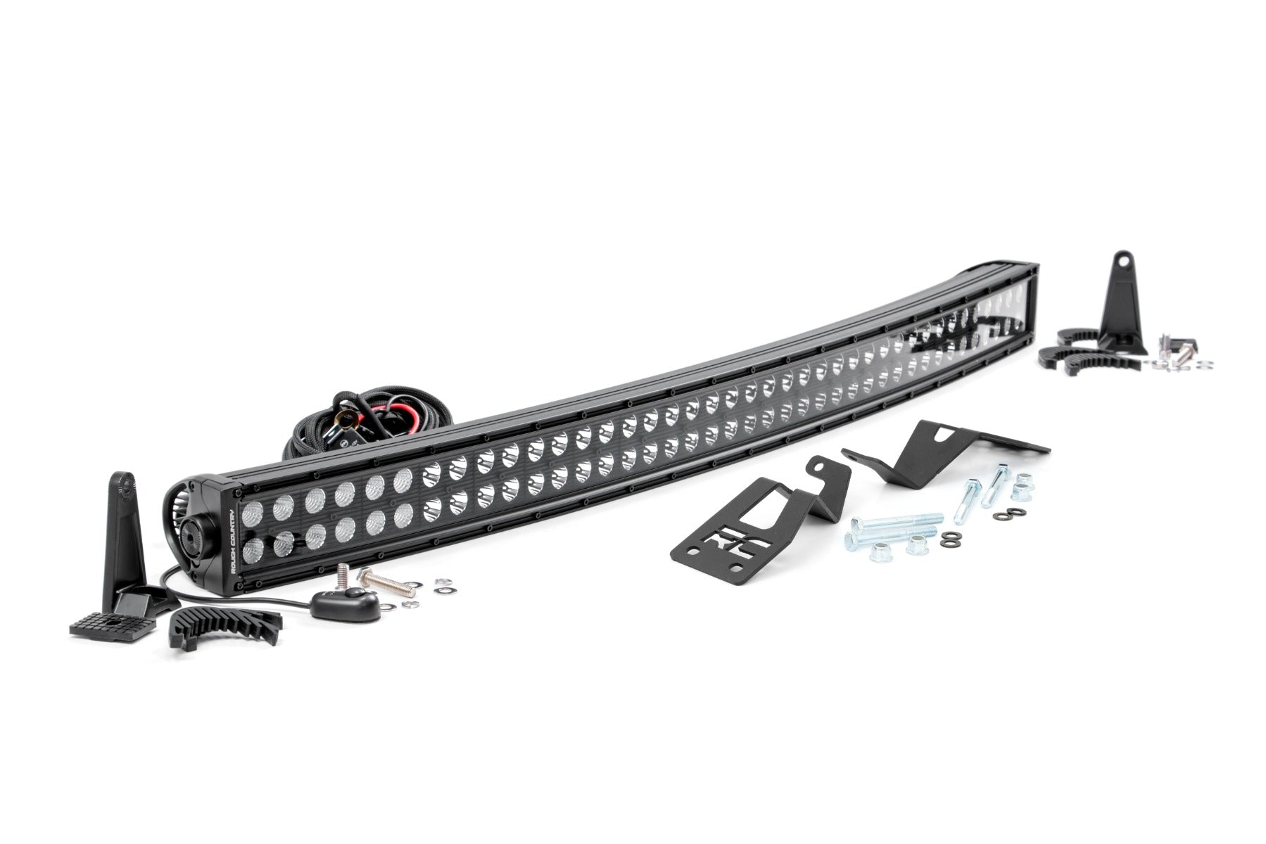 Rough Country LED Light | Front Mount | 40" Black Dual Row | Can-Am Commander/Maverick (2014-2020)