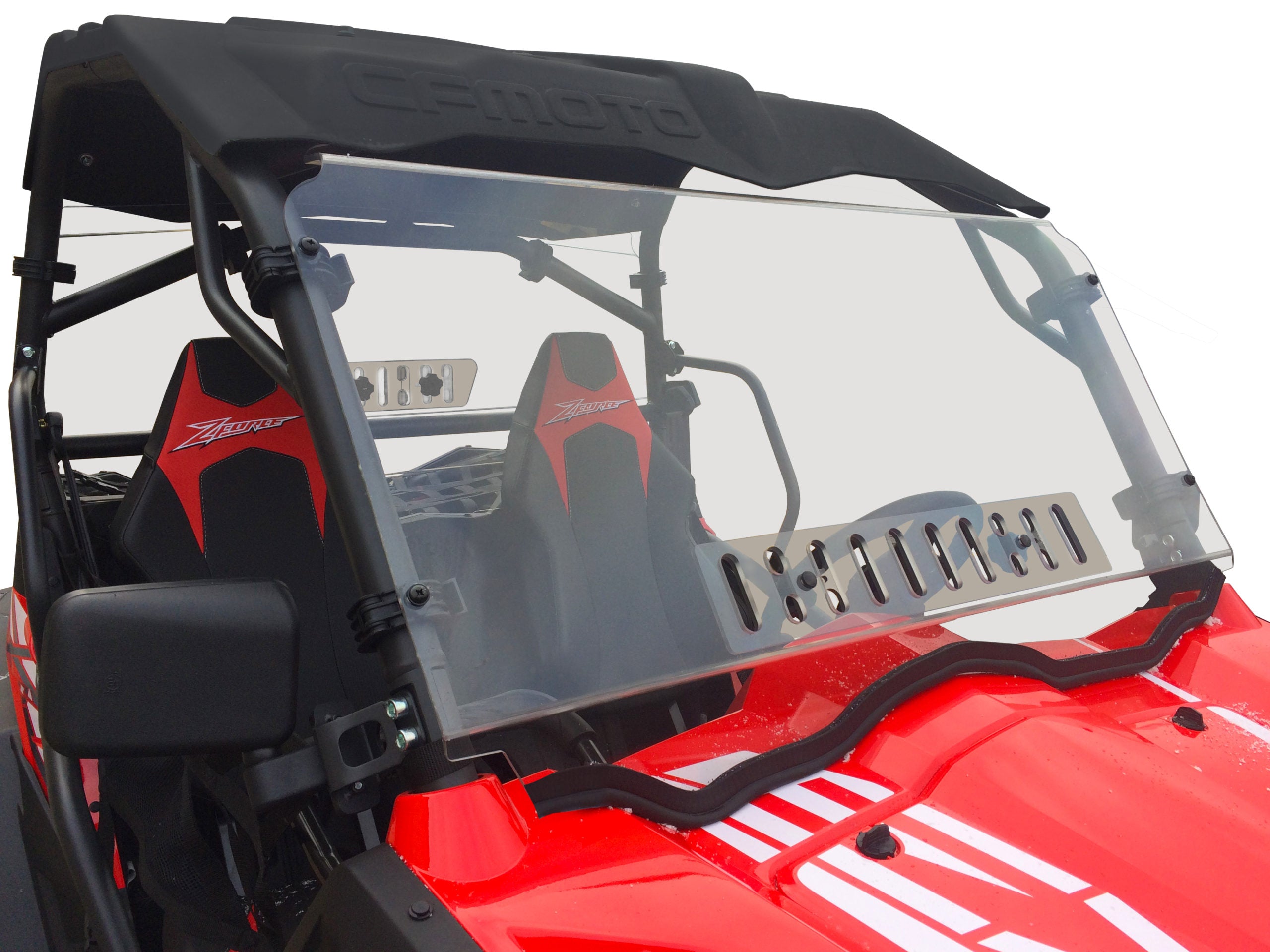 Cf Moto Z-Force 500/600/800/1000 Full Venting Scratch Resistant Windshield