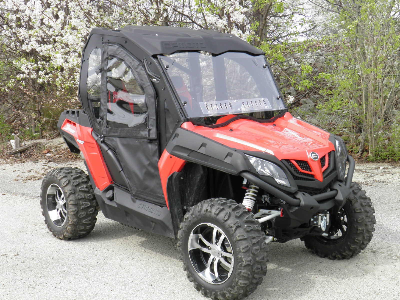 Full Lexan Windshield Cf Moto Z Force 500, 600, 800, 800 Ex And 1000