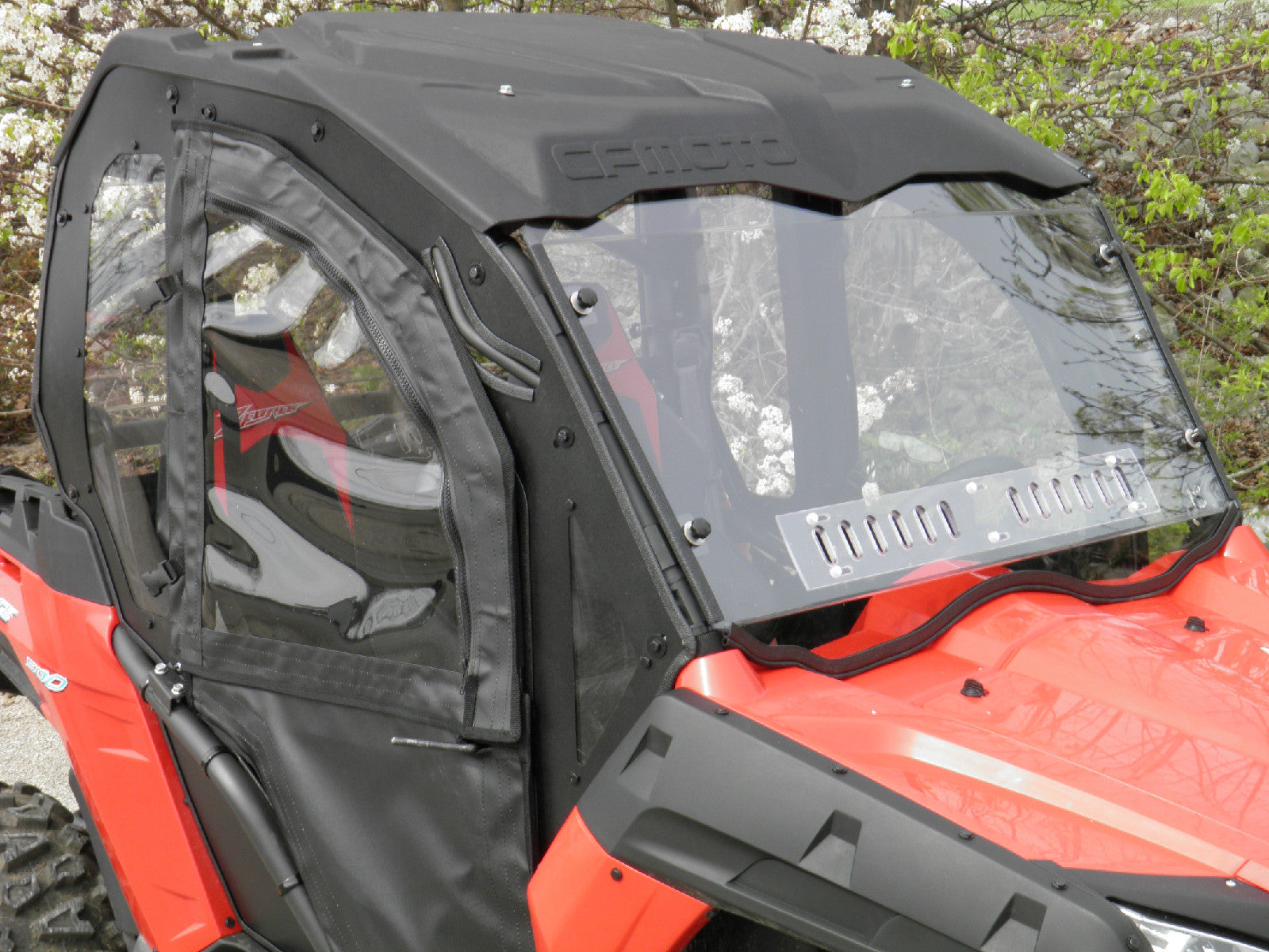 Full Lexan Windshield Cf Moto Z Force 500, 600, 800, 800 Ex And 1000