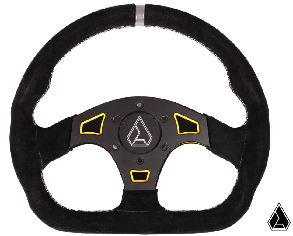 Suede Ballistic "D" UTV Steering Wheel