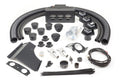 The Can-Am Commander 1000 (2009-2020) Ice Crusher Cab Heater kit is displayed with black hoses, vents, connectors, mounting brackets, wiring, zip ties, a relay, duct ends, the main heater unit, and hardware on a white background.