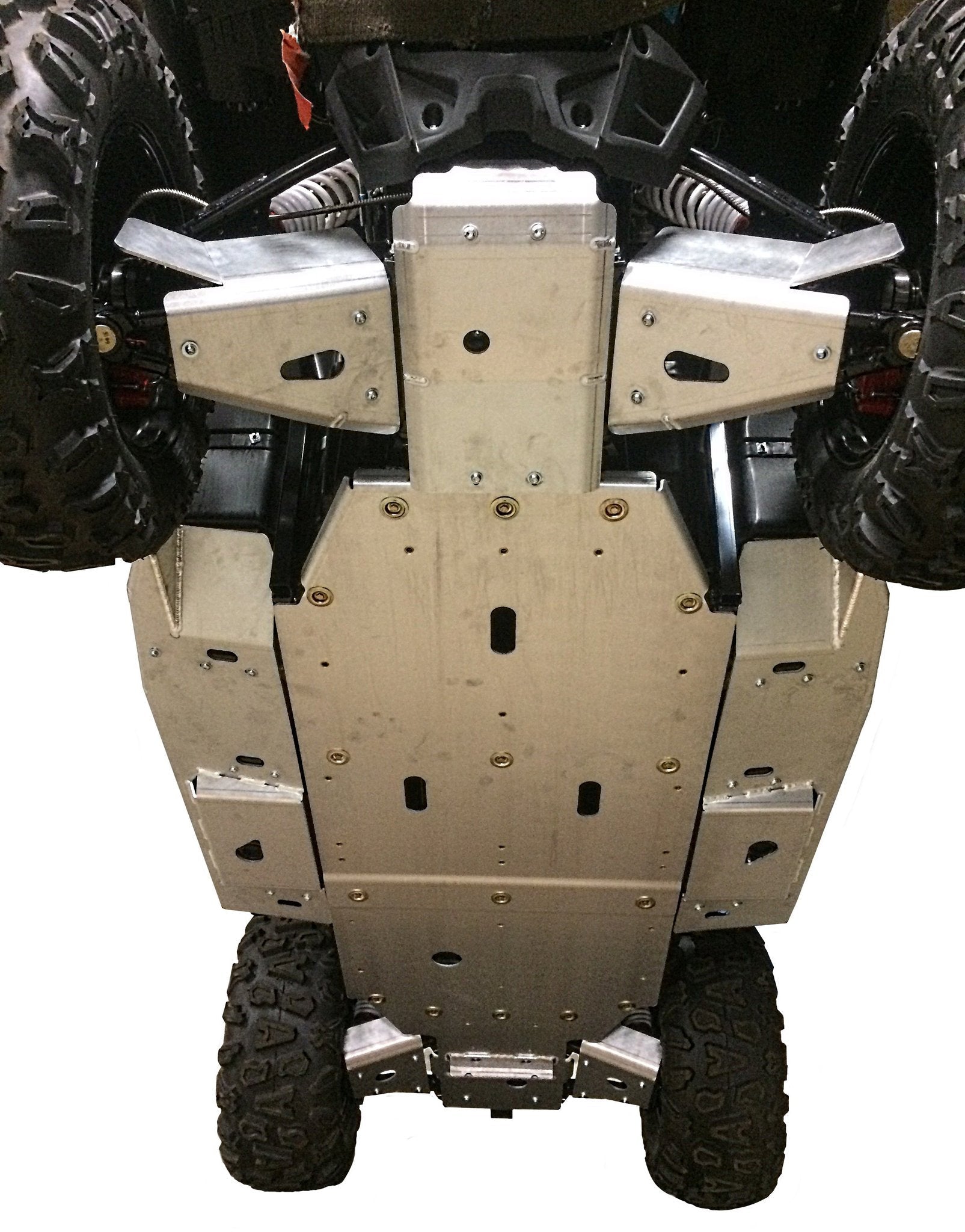 Cfmoto Zforce 800 Trail / Zforce 800 Ex / Zforce 1000 9 - Piece Complete Aluminum Skid Plate Set - Farm Armor