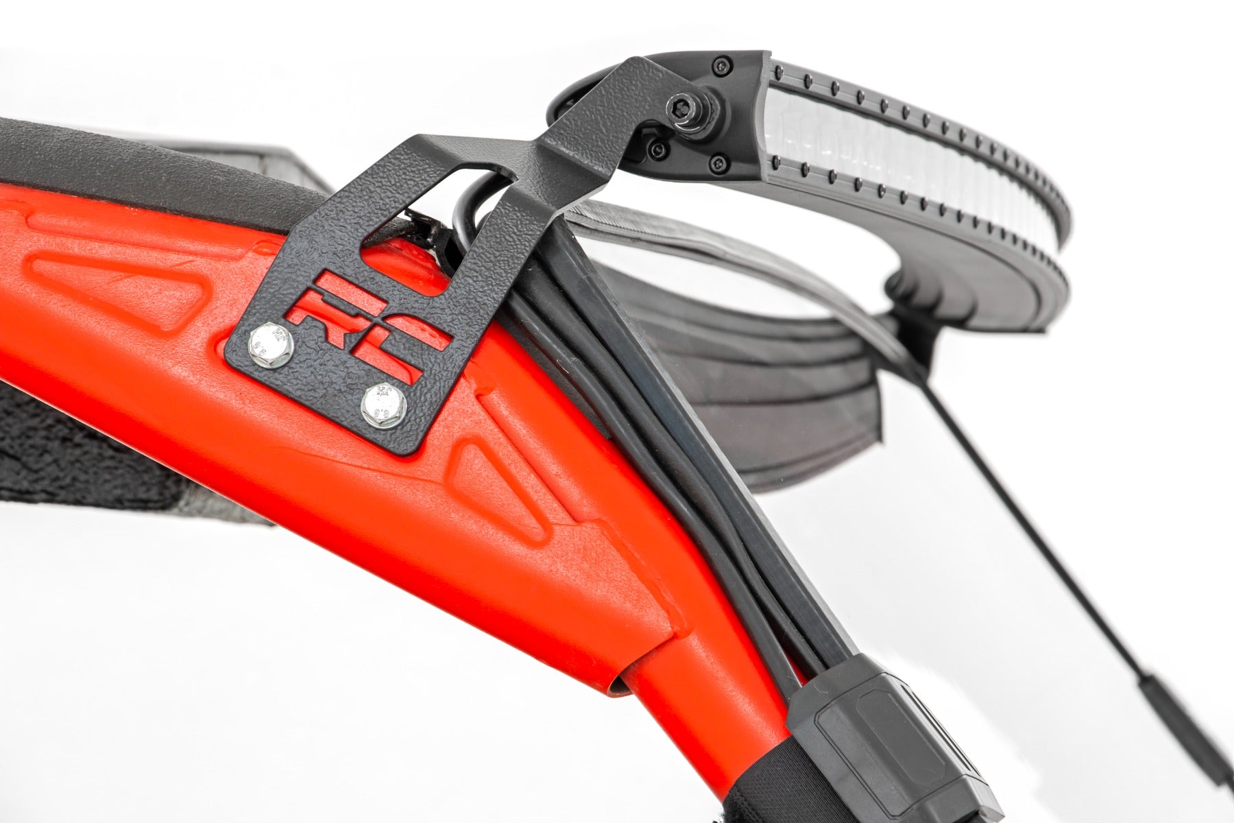 Rough Country LED Light | Front Mount | 40" Black Dual Row | White DRL | Can-Am Commander/Maverick (2014-2020)