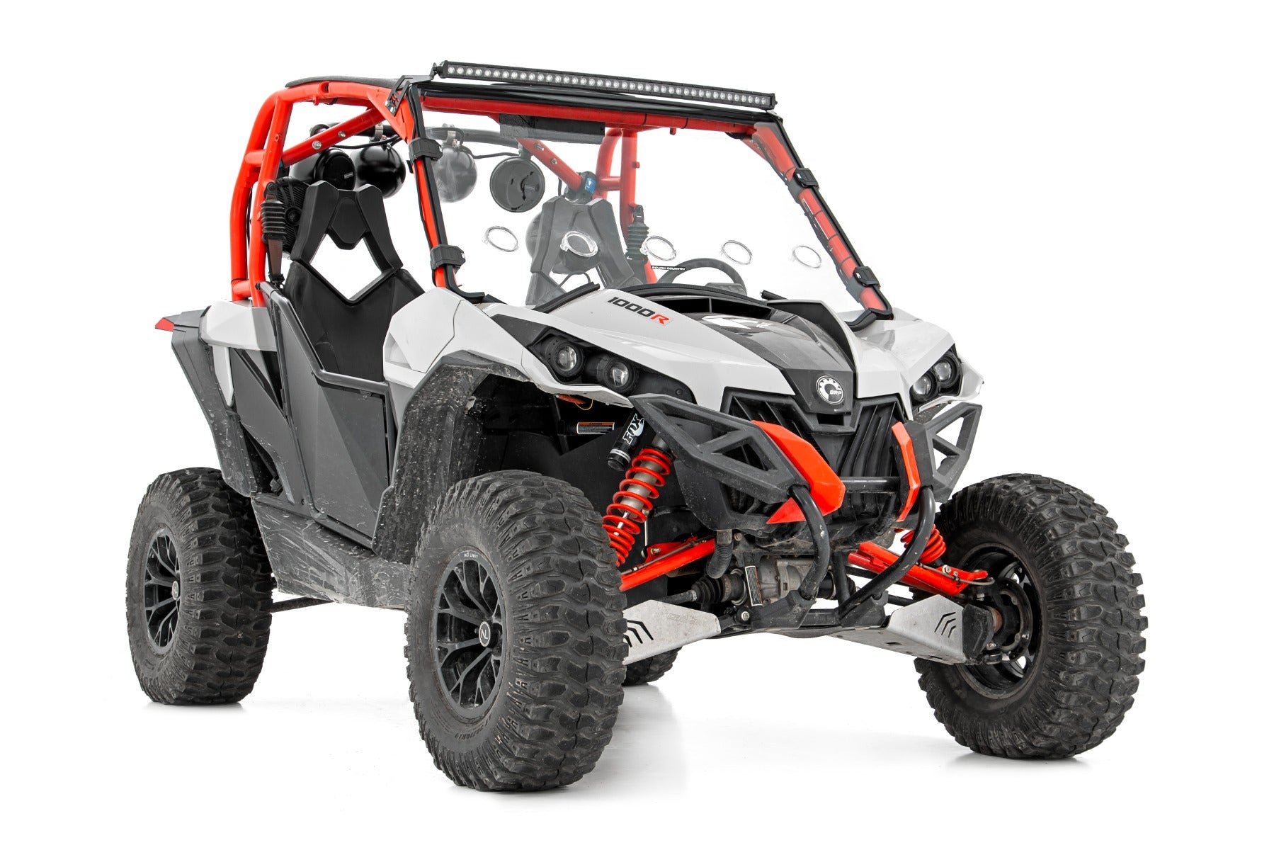 Rough Country LED Light | Front Mount | 40" Black Dual Row | Can-Am Commander/Maverick (2014-2020)