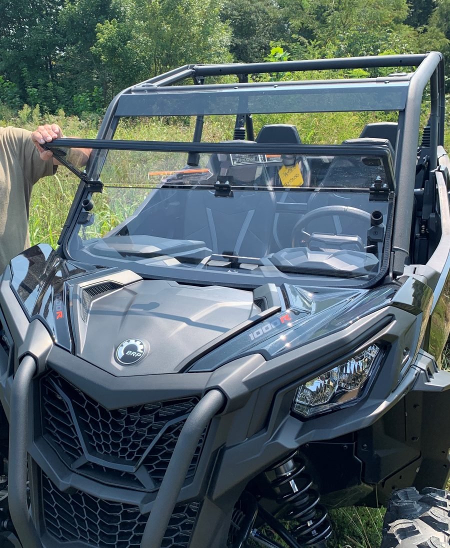 Maverick Trail & Sport Fold Down Windshield (Fits all years & 2021 - Up Commander/Commander MAX) - Farm Armor